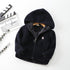 Flannel Hooded Cardigan Coat